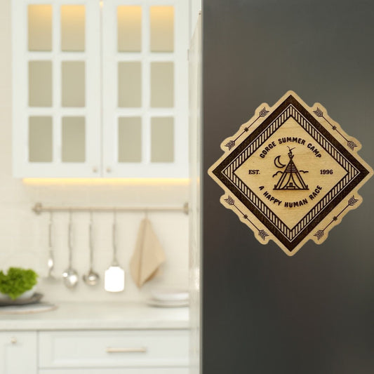 Gorge Summer camp engraved magnet