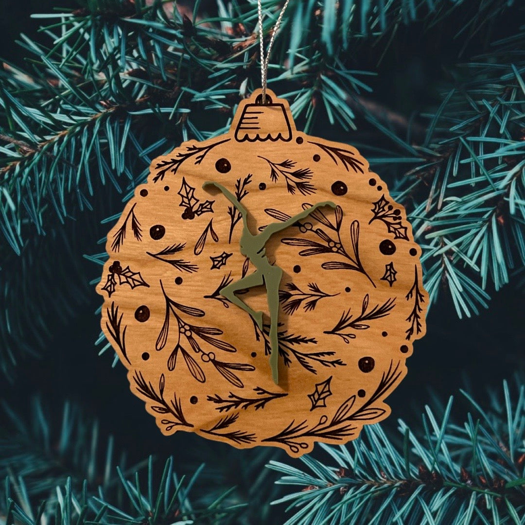 Double Layer Firedancer Holly Ornament