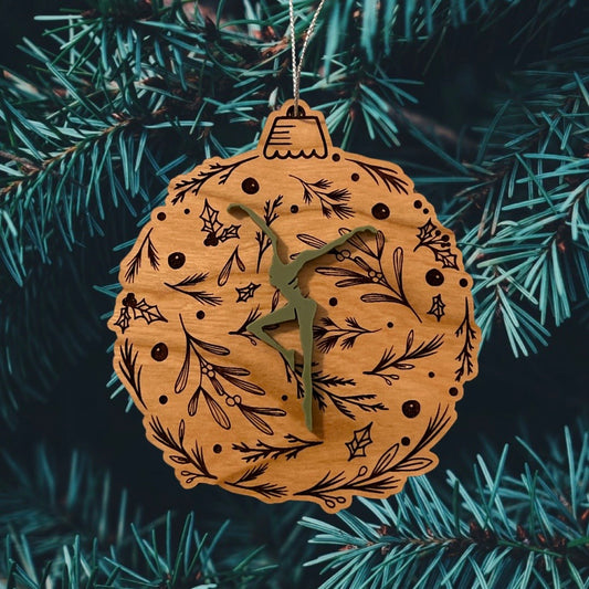 Double Layer Firedancer Holly Ornament