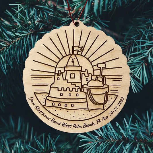 Wood Cut Firedancer West Palm Beach 2022 Engraved Ornament